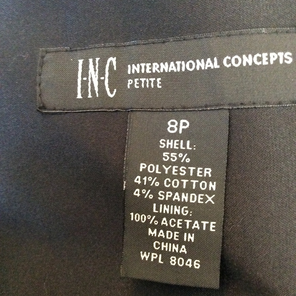 INC NWT Black Bubble Skirt size 8P - Picture 7 of 9